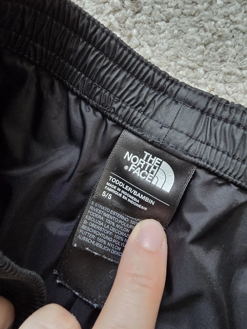 The North Face Kids Black Lightweight Rain Pants - 2 Pack